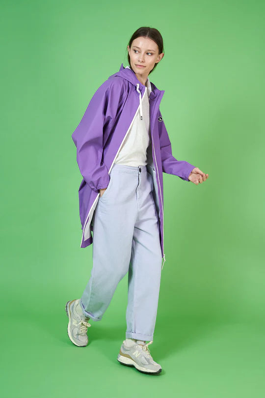 Tanta Sky Raincoat- Dewberry