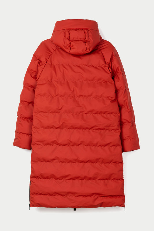 Tanta Rime Puffer Coat Red Ochre