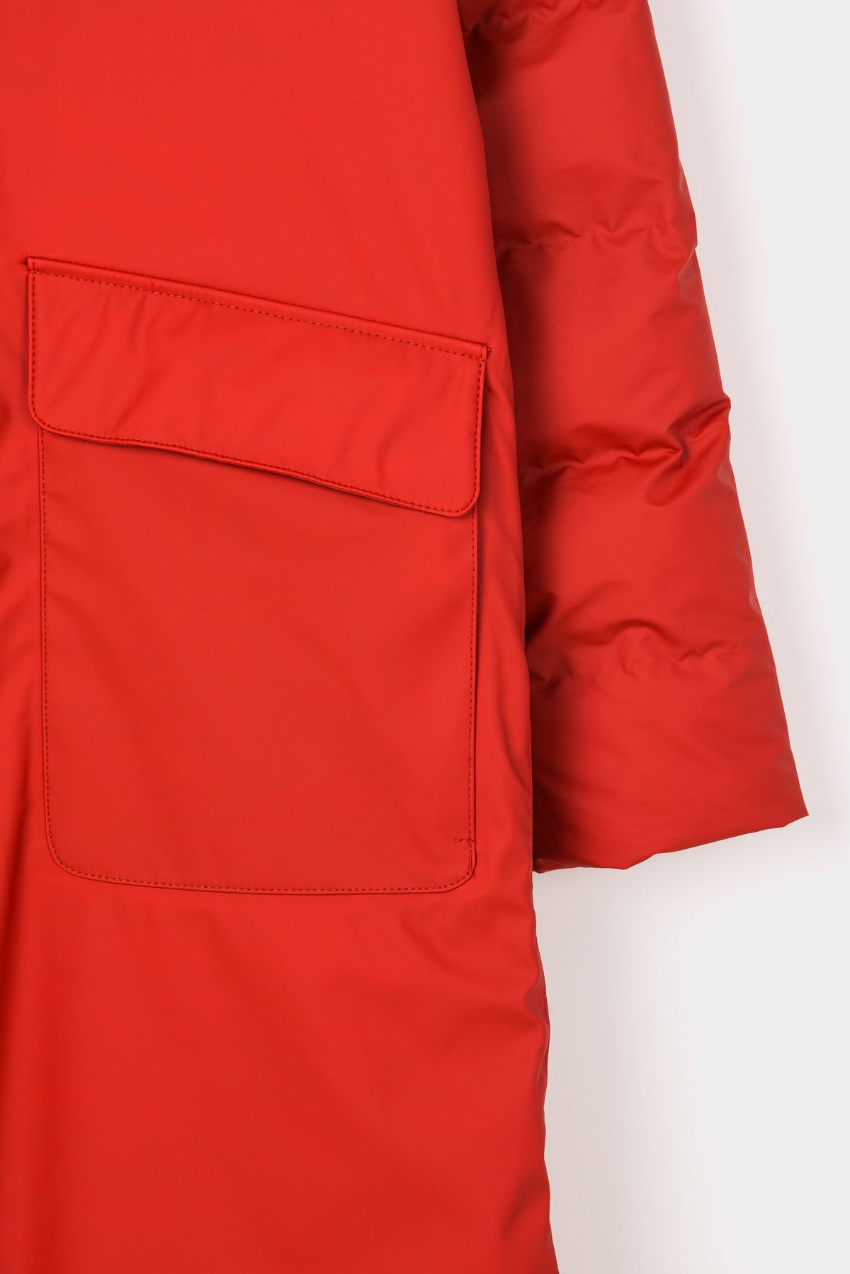 Tanta Rime Puffer Coat Red Ochre