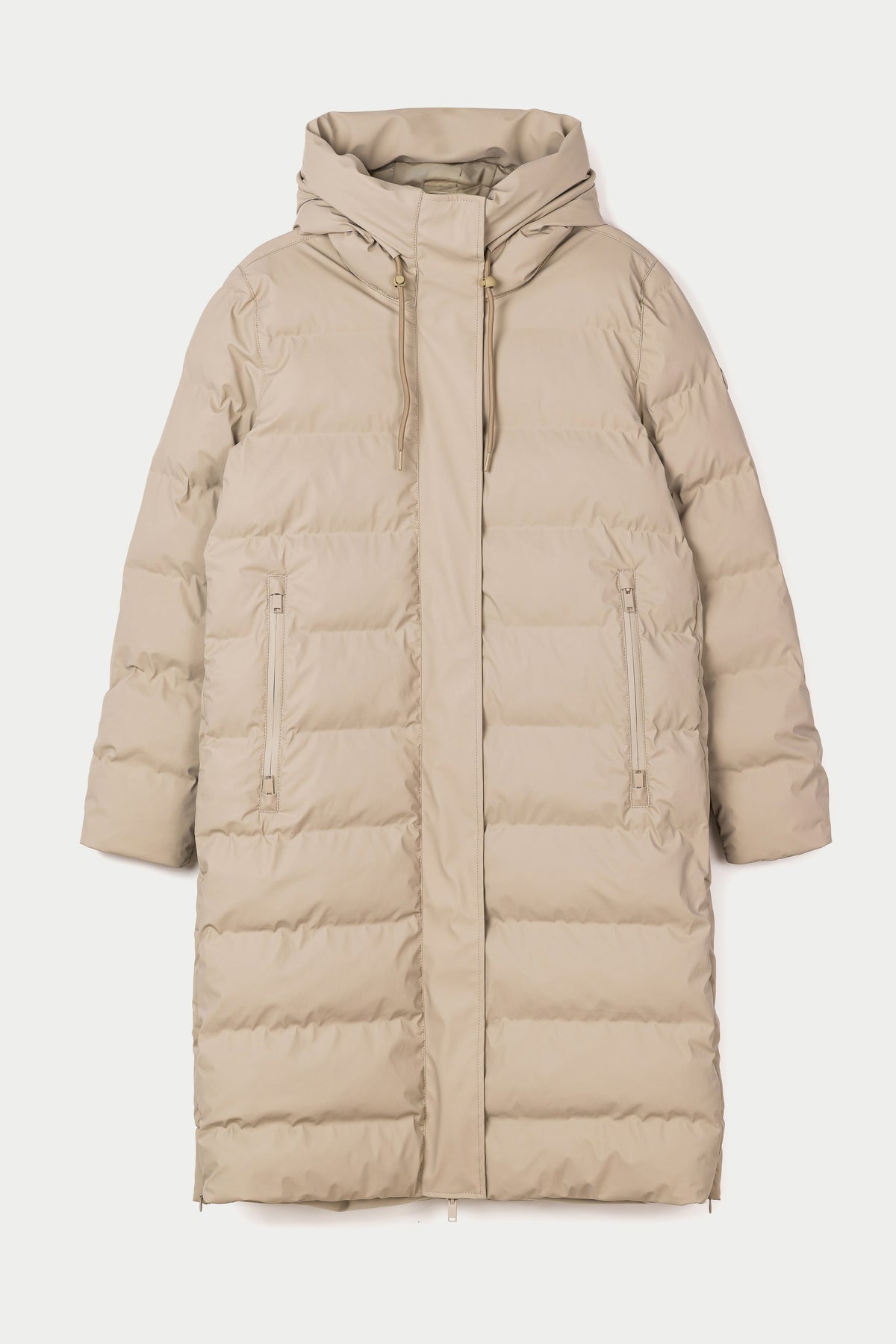 Tanta Glaze Padded Coat Stone Grey