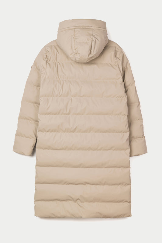 Tanta Glaze Padded Coat Stone Grey