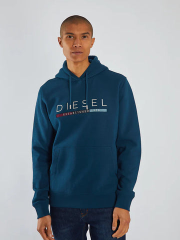 Diesel Tyrion Hoodie Teal