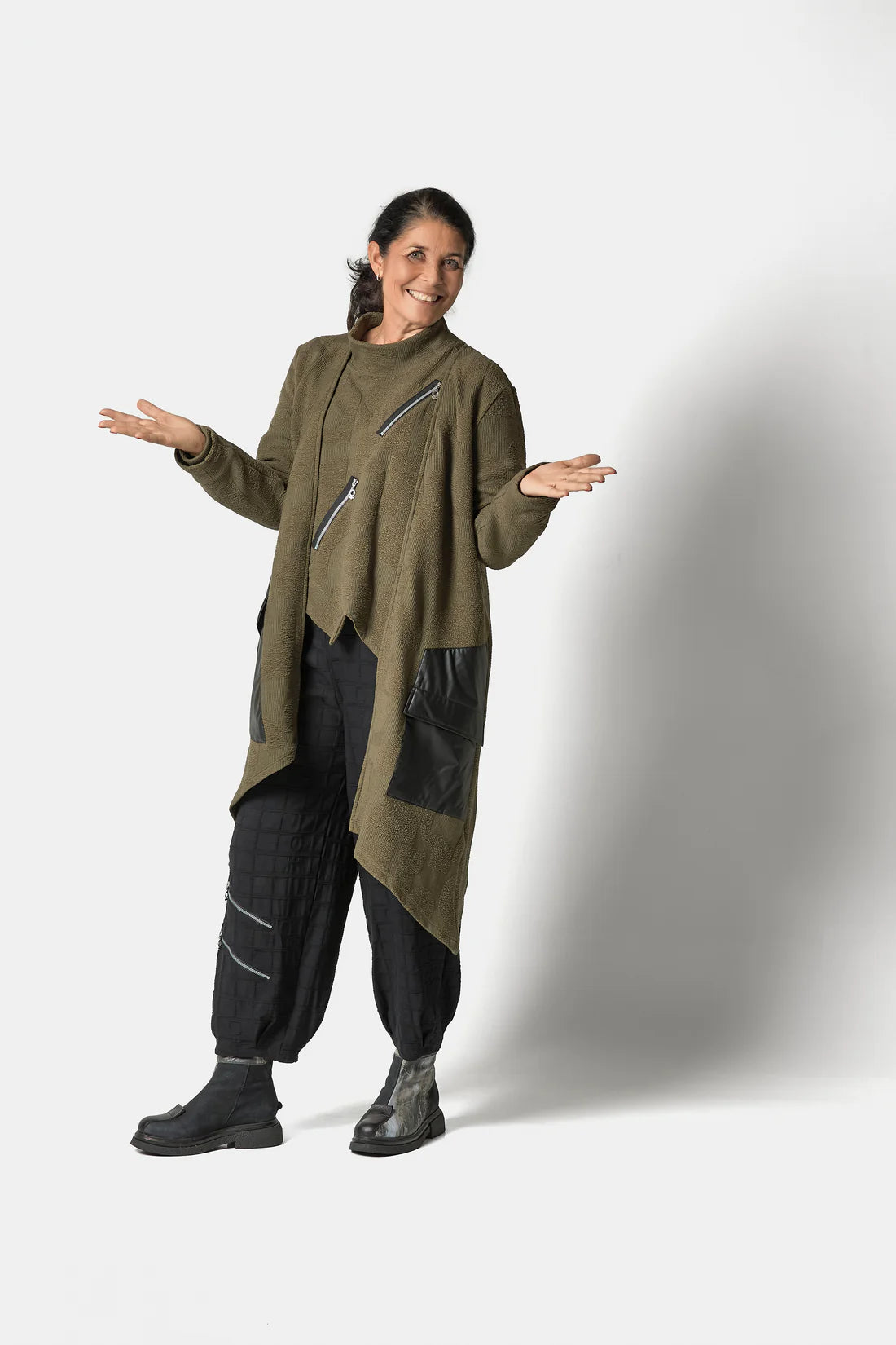 My Soul Double Zip Top Army