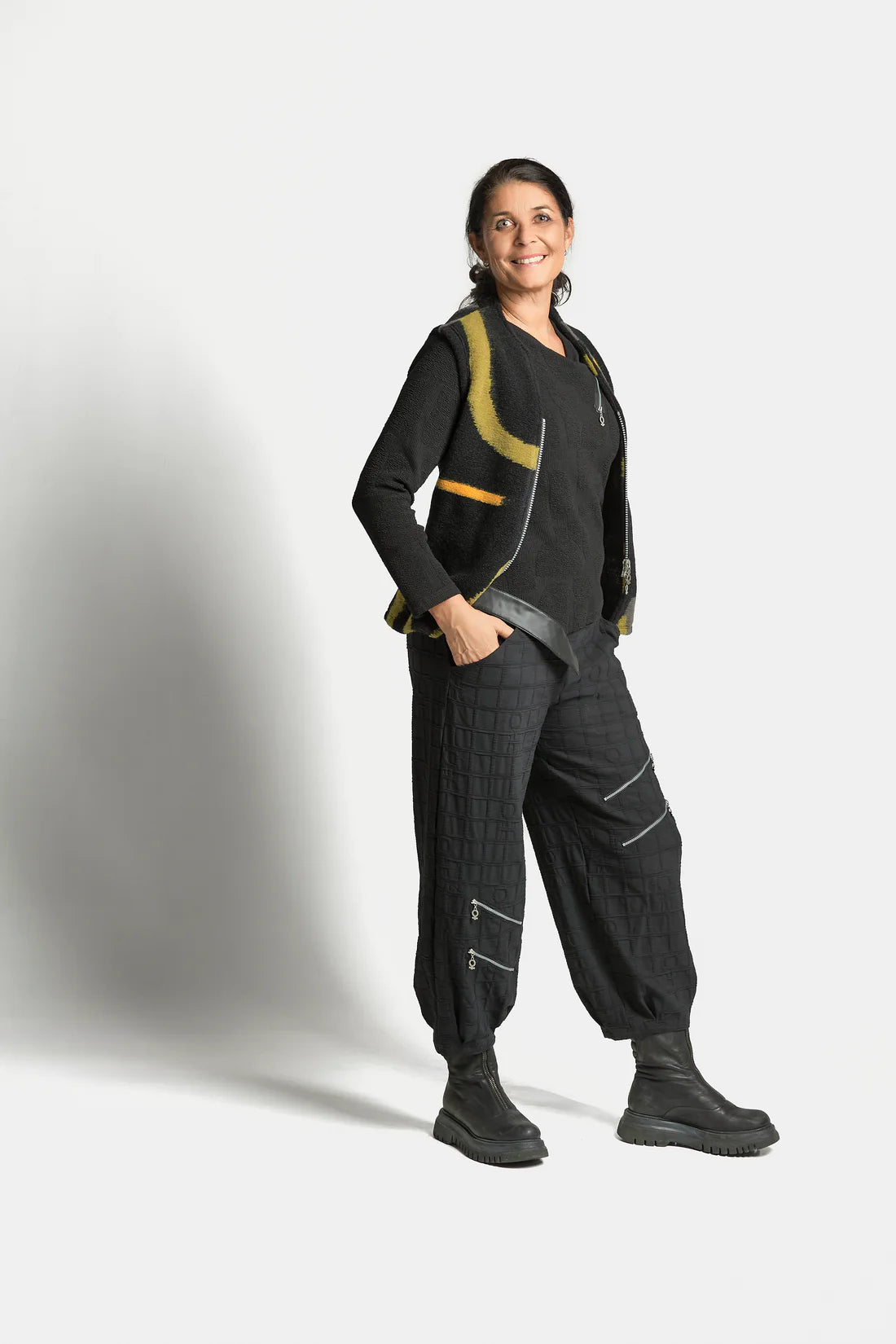 My Soul Bubble Zip Pants Black