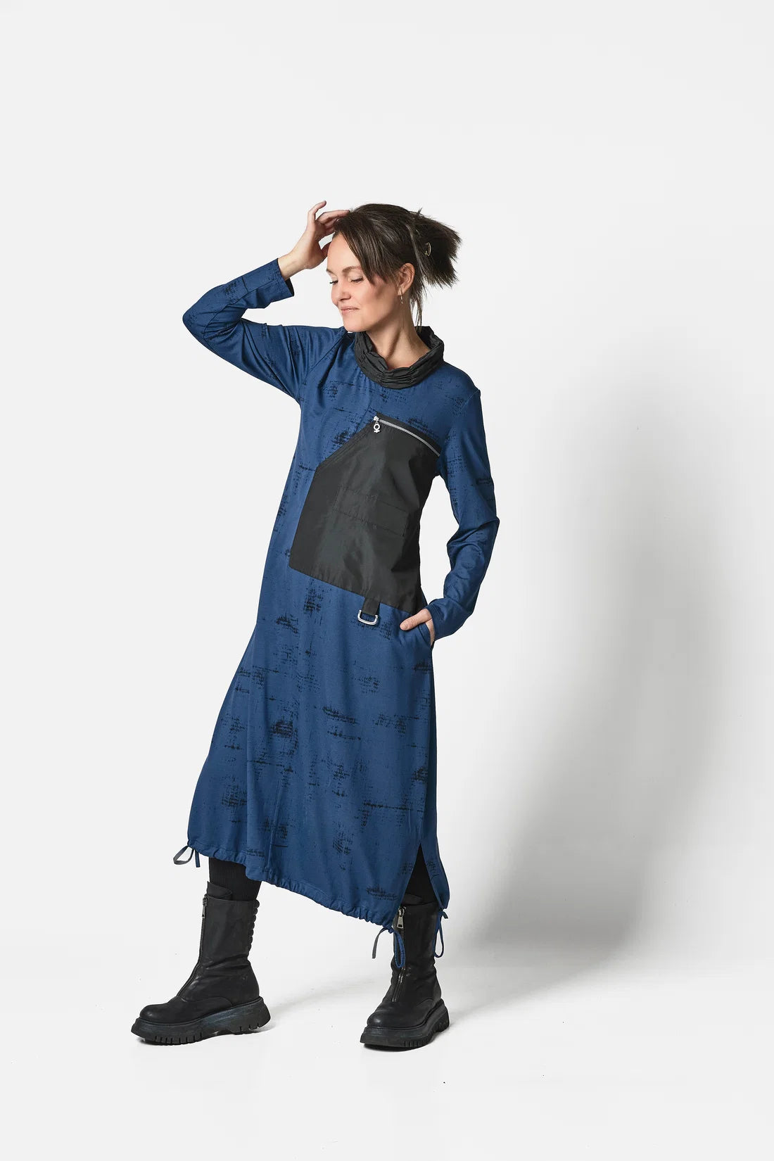 My Soul Print Dress- Blue