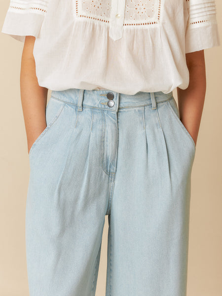 INDI & COLD WIDE DENIM PANTS