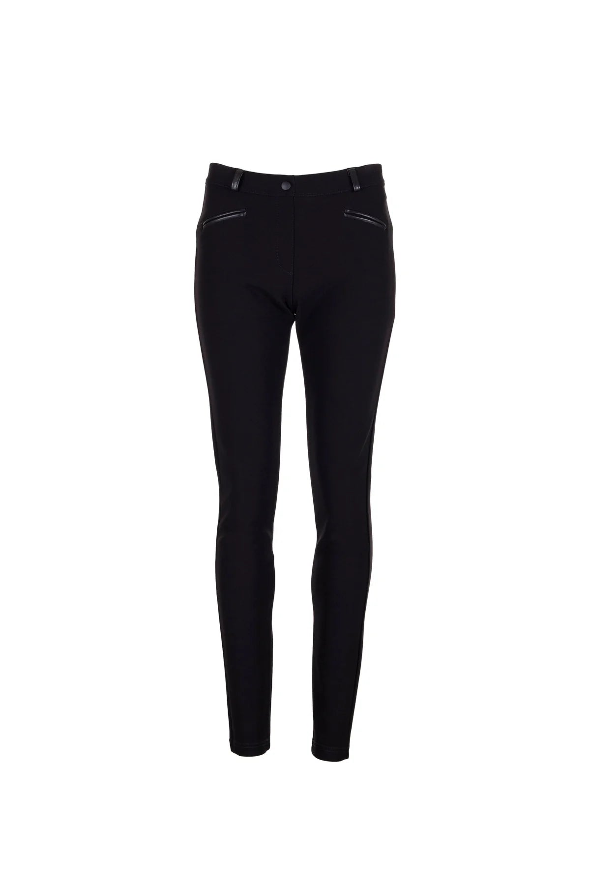 Peruzzi Pleather Trim Jegging