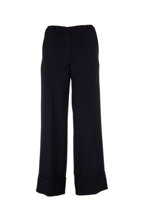 Peruzzi Turn Up Trouser- Black
