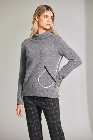 Peruzzi Contrast Seam Knit