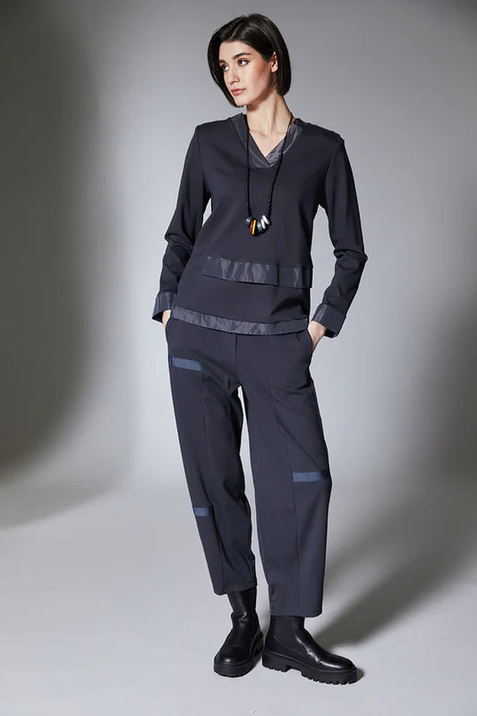 Peruzzi Taffeta Trim Top