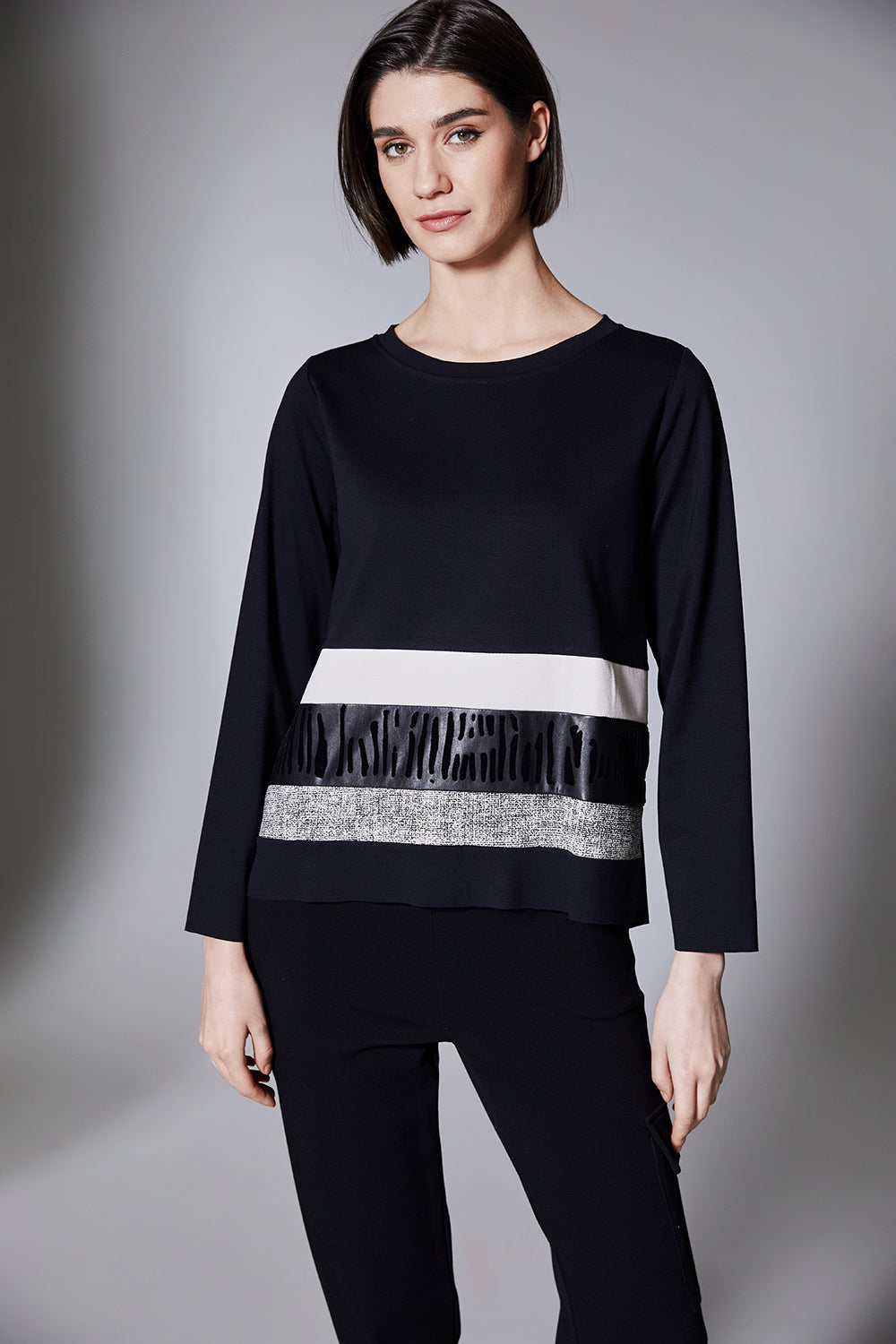 Peruzzi Multi Stripe Top