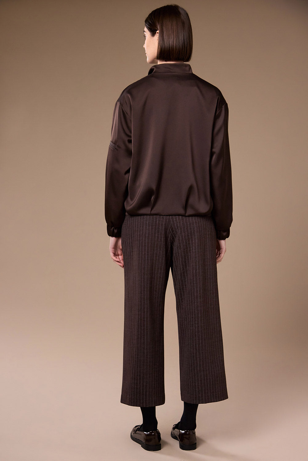 Peruzzi Satin Jacket Brown