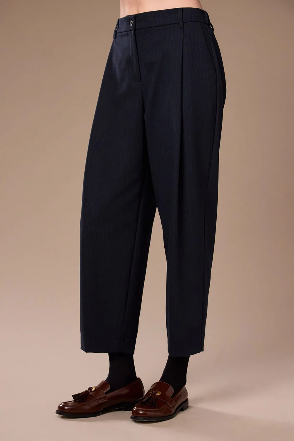 Peruzzi Shadow Stripe Barrel Trouser