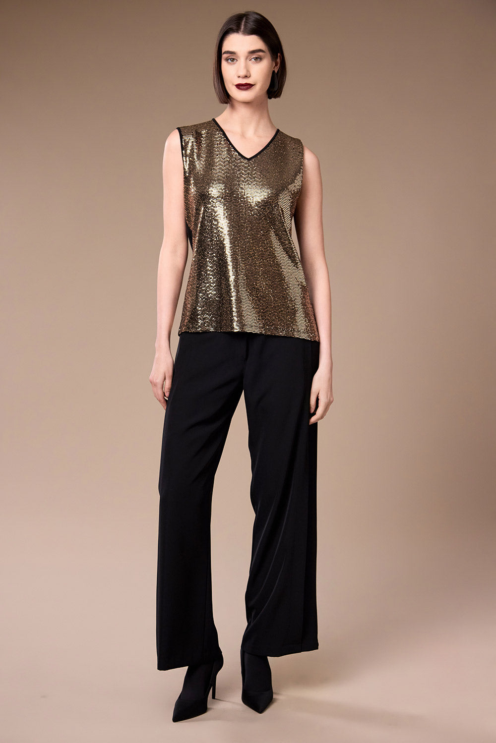 Peruzzi Sparkle Top Gold