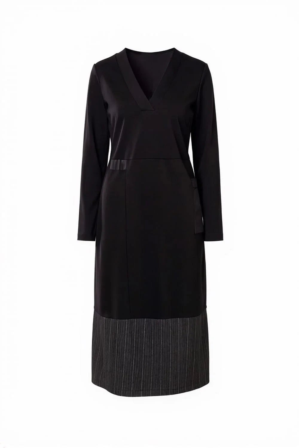 Peruzzi Herringbone Trim Dress