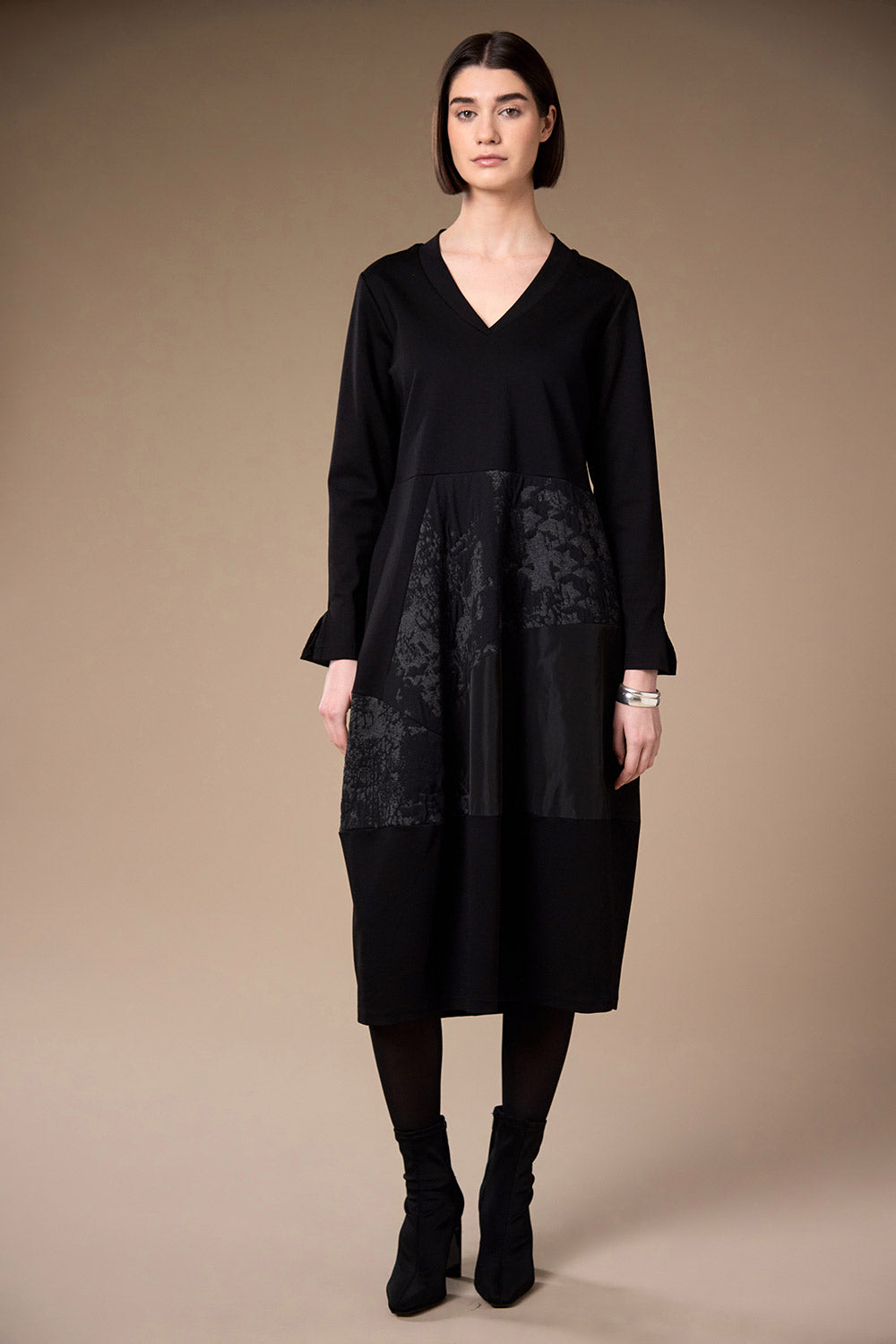Peruzzi Jacquard Applique Dress