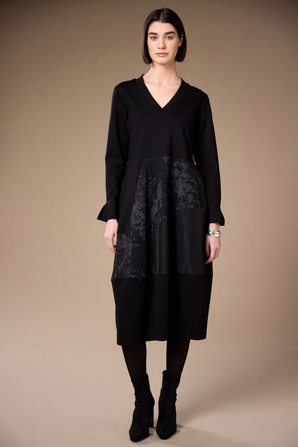 Peruzzi Jacquard Applique Dress