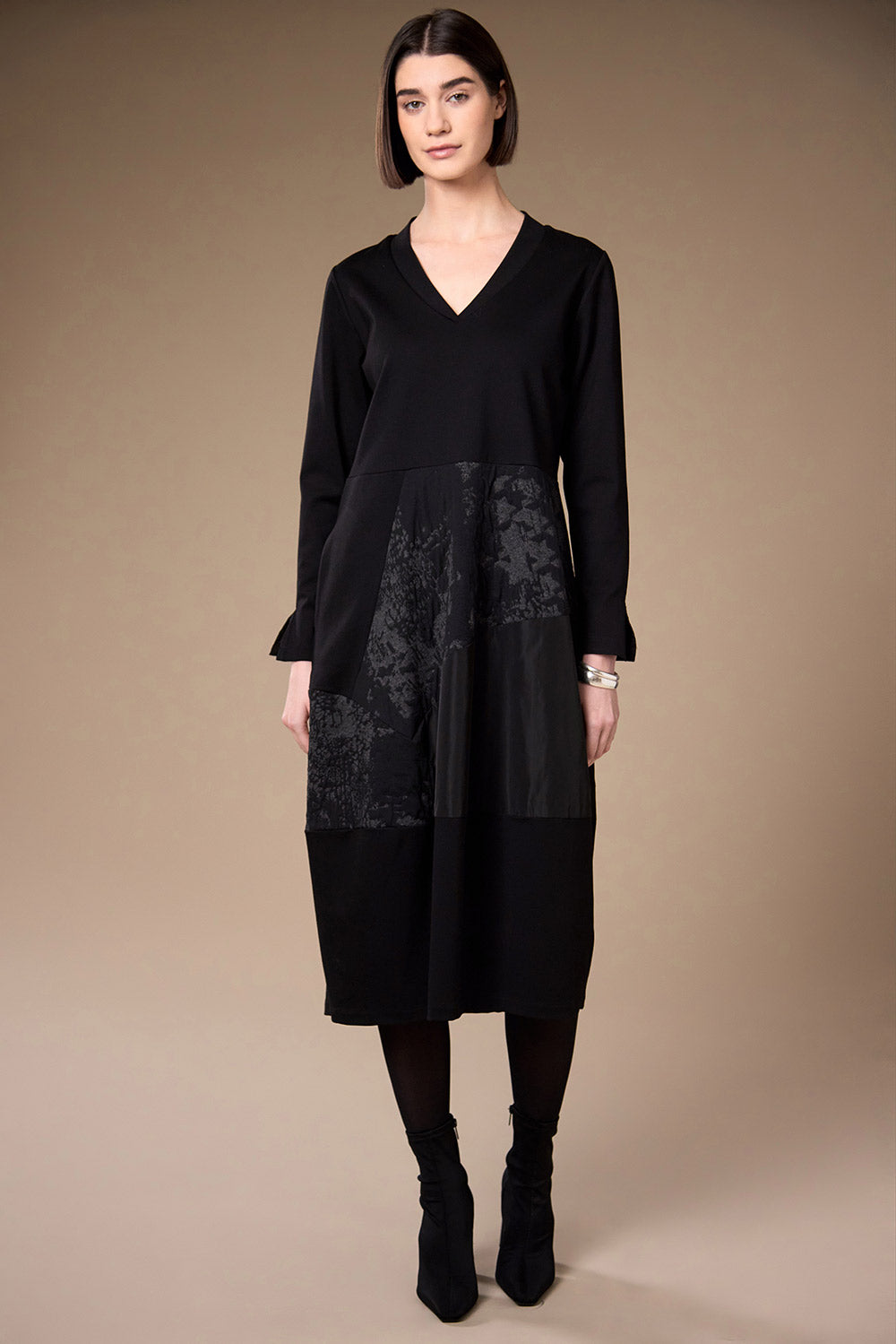 Peruzzi Jacquard Applique Dress