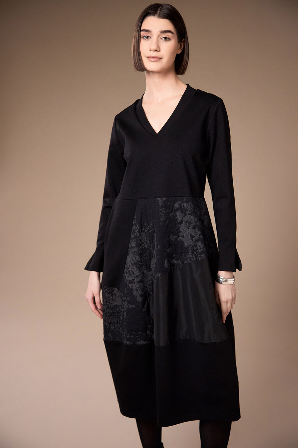 Peruzzi Jacquard Applique Dress