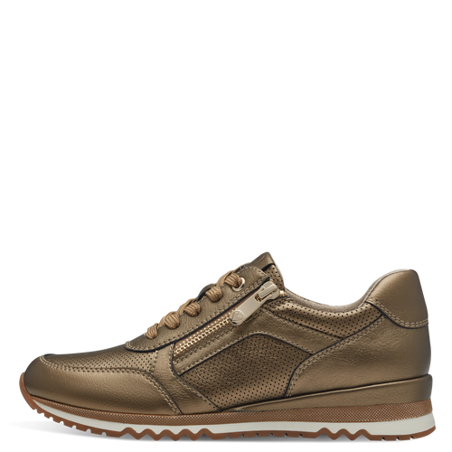 Marco Tozzi Lace Up Trainer -Dark Gold