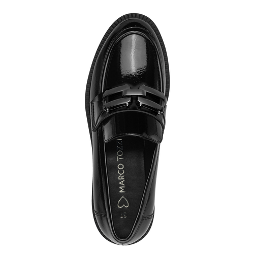 Marco Tozzi Chain Loafer- Black