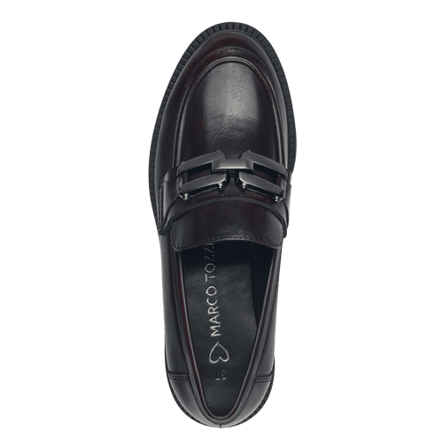 Marco Tozzi Chain Loafer- Bordeaux