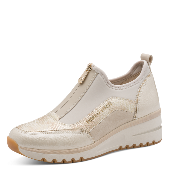 Marco Tozzi Wedge Trainer Cream