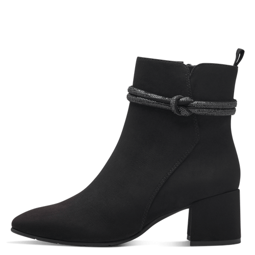 Marco Tozzi Black sparkle Knot Boot