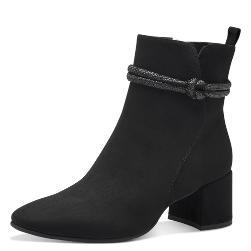 Marco Tozzi Black sparkle Knot Boot