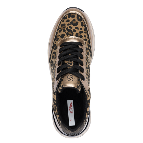S.Oliver Leopard Print Trainer