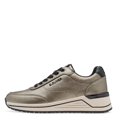 S.Oliver Pewter Print Trainer