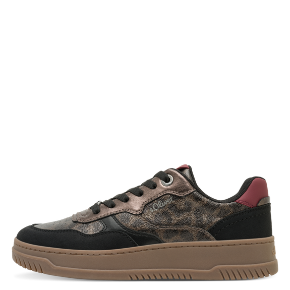 S.Oliver Gum Sole Leopard Trainers