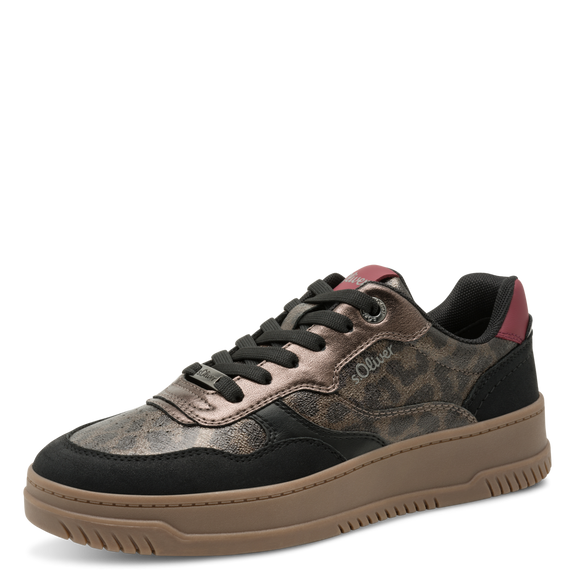 S.Oliver Gum Sole Leopard Trainers