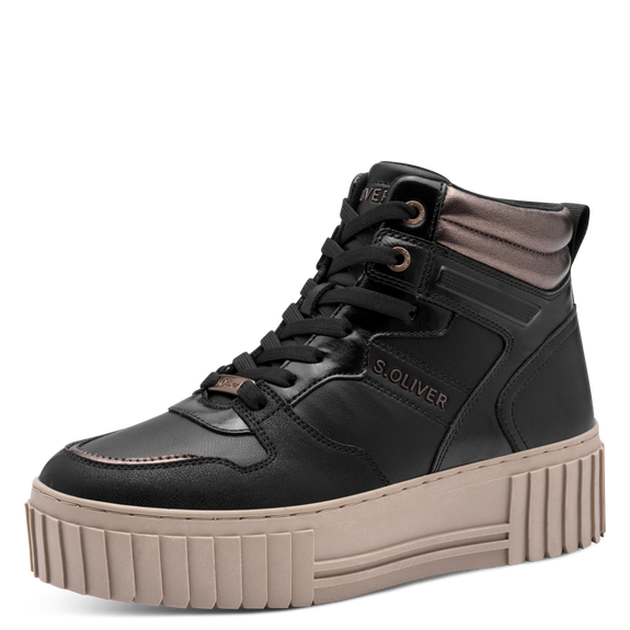 S.Oliver Platform Boot Black