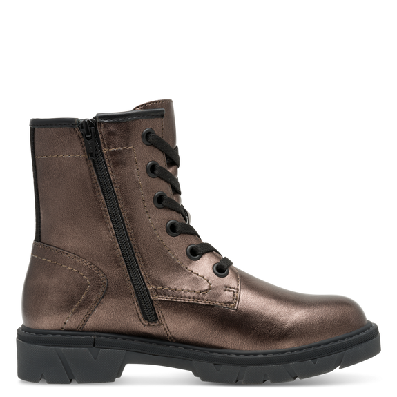 S.Oliver Lace Up Heel Pewter