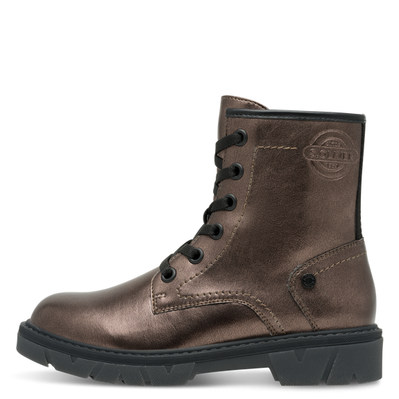 S.Oliver Lace Up Heel Pewter