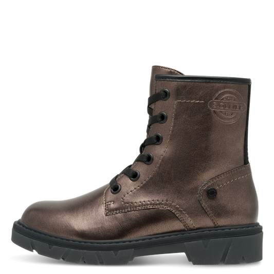 S.Oliver Lace Up Heel Pewter