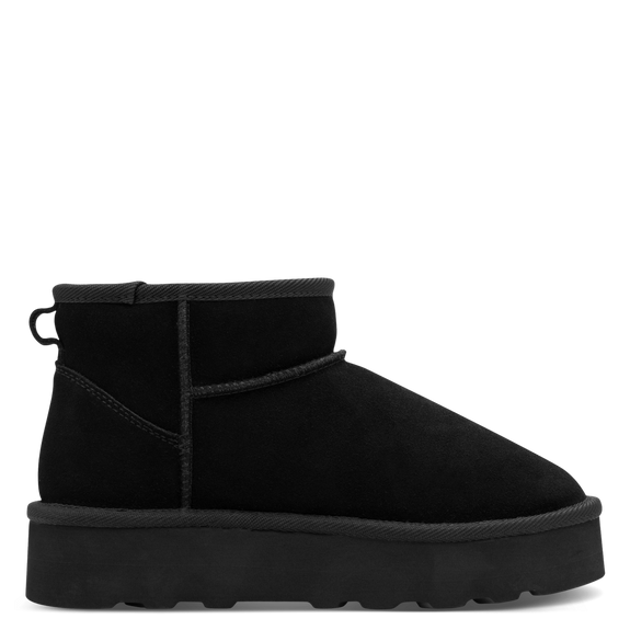 S.Oliver Suede Platform Black