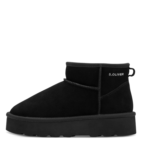 S.Oliver Suede Platform Black