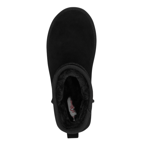 S.Oliver Suede Platform Black