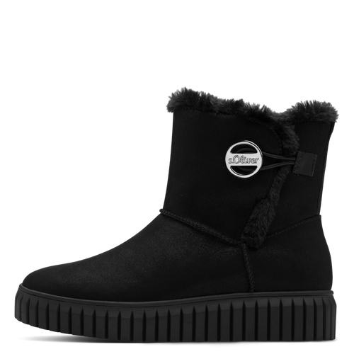 S.Oliver Cozy Boots- Black Glitter