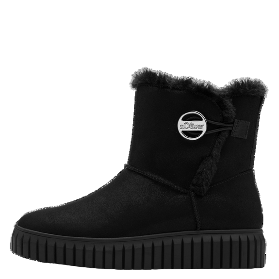S.Oliver Cozy Boots- Black Glitter