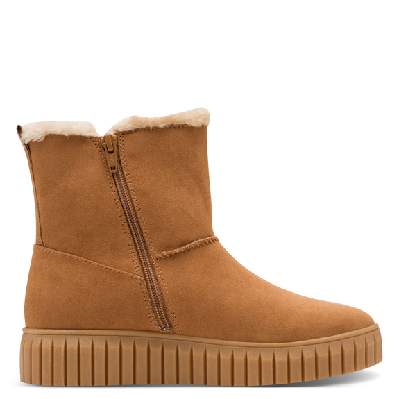 S.Oliver Cozy Boots-Cognac