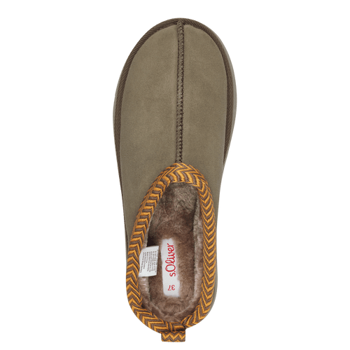 S.Oliver Leather Mule Sage