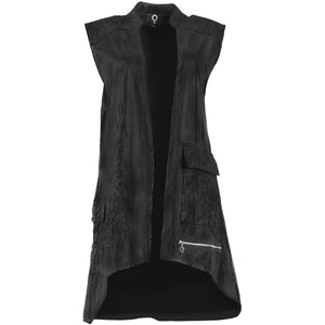 My Soul Black Zip Waistcoat