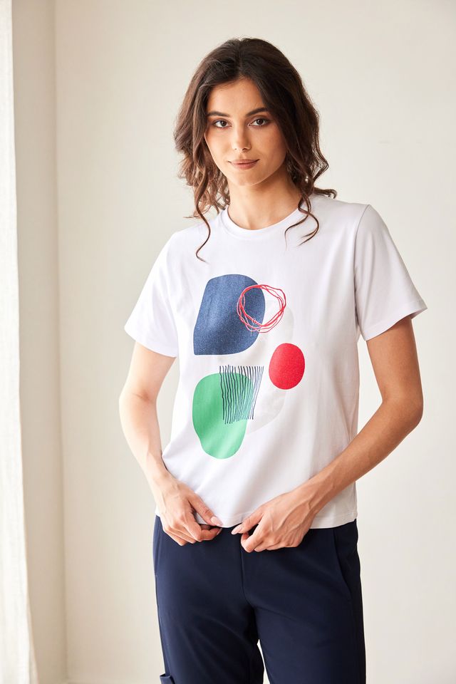 Peruzzi Circle Print T-Shirt