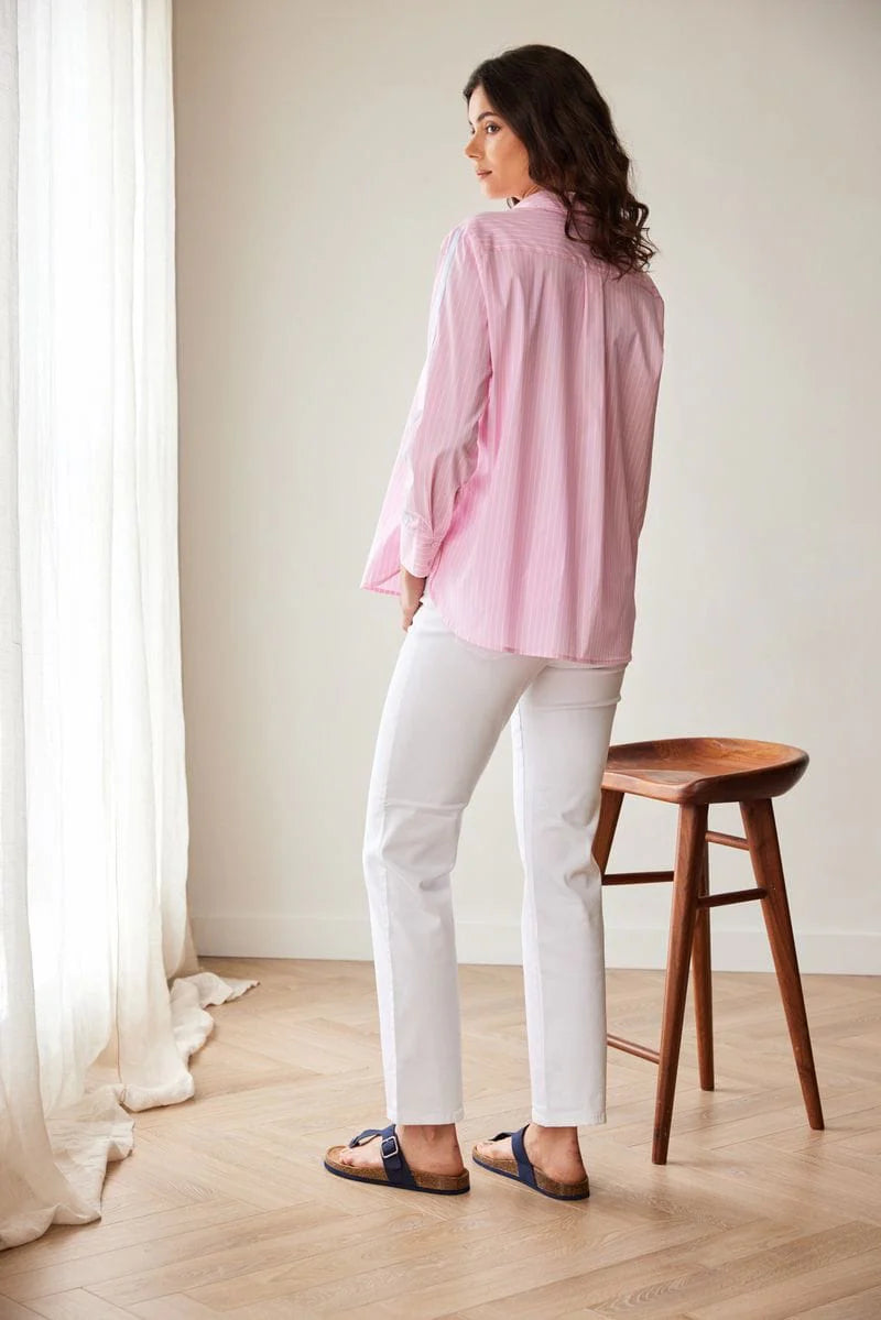 Peruzzi Stripe Shirt With Contrast Stripe