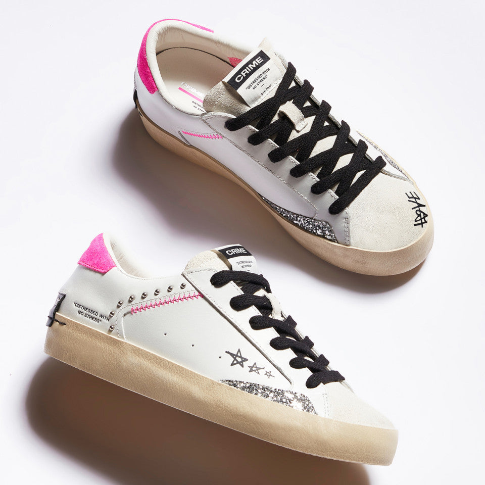 Crime London Distressed Pink Me Up