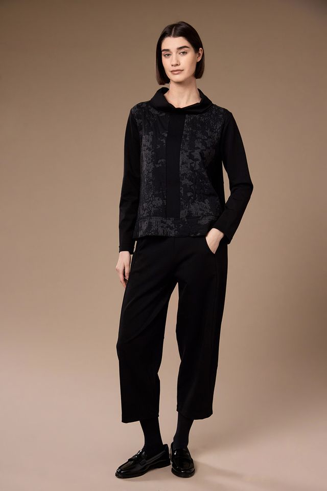 Peruzzi Jacquard Top Black