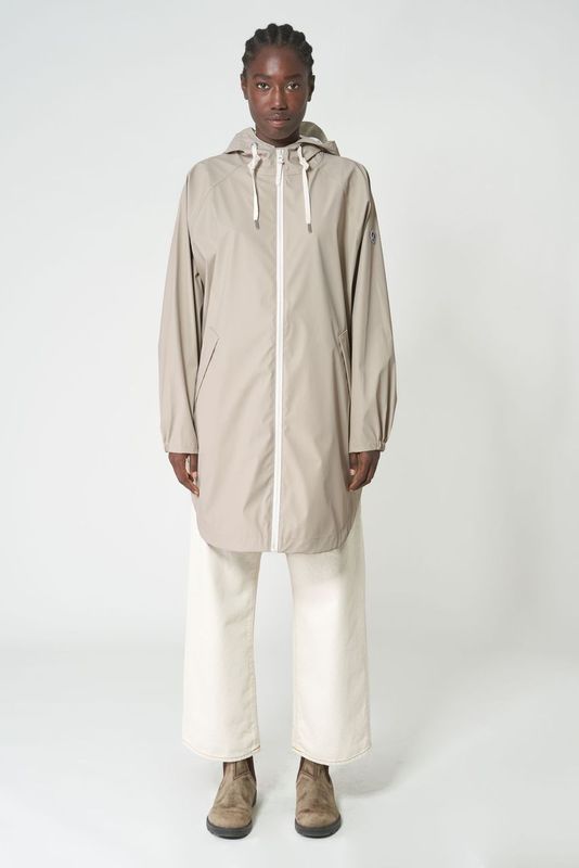 Tanta Sky Raincoat-Stone Grey